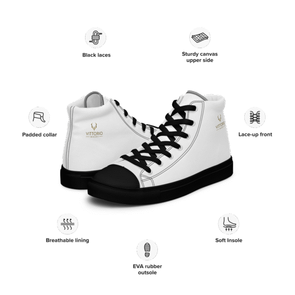 Zapatillas de lona caña alta para hombre