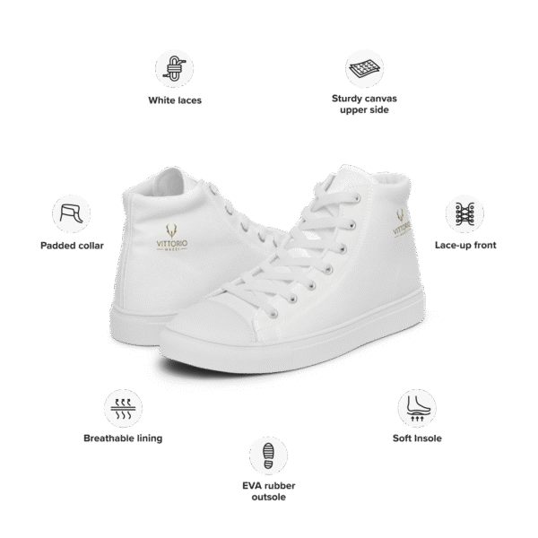 Zapatillas de lona caña alta para hombre