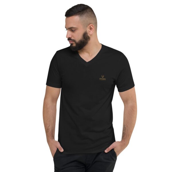 Camiseta de manga corta y cuello de pico