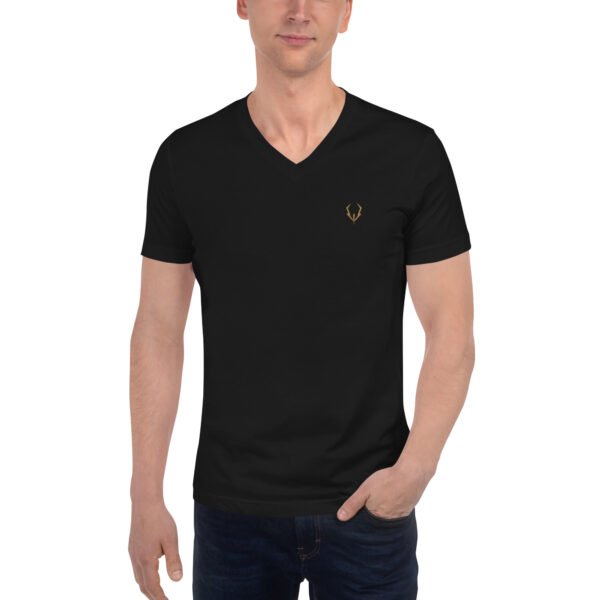 Camiseta de manga corta y cuello de pico