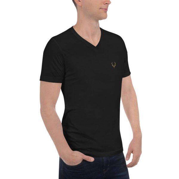 Camiseta de manga corta y cuello de pico