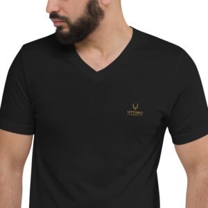 Camiseta de manga corta y cuello de pico