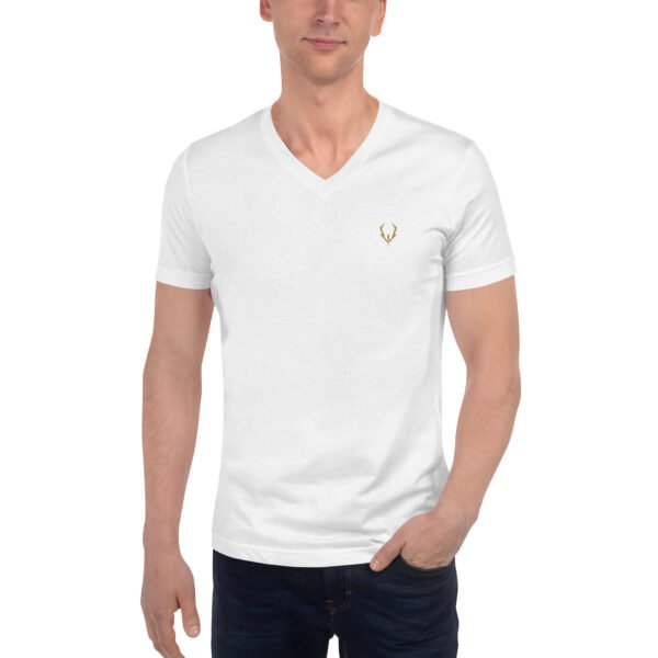 Camiseta de manga corta y cuello de pico