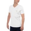 Camiseta de manga corta y cuello de pico