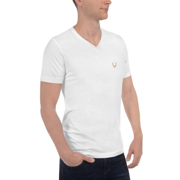 Camiseta de manga corta y cuello de pico