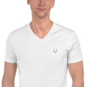 Camiseta de manga corta y cuello de pico